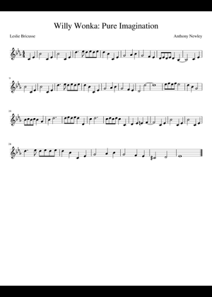 Pure Imagination - Willy Wonka Sheet Music for Trumpet in b-flat