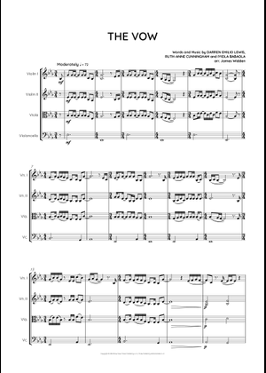 The vow - RuthAnne (Ruth-Anne Cunningham) Sheet Music with Chords for ...