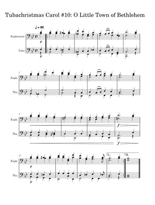Tubachristmas Carol #10: O Little Town of Bethlehem