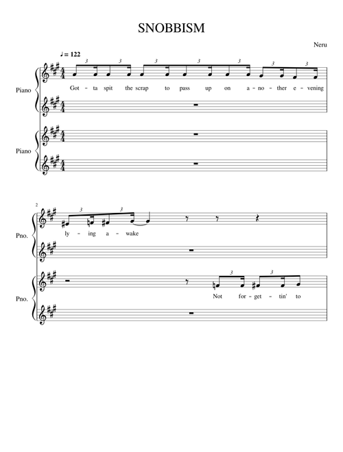 SNOBBISM (English Vocal Guide)