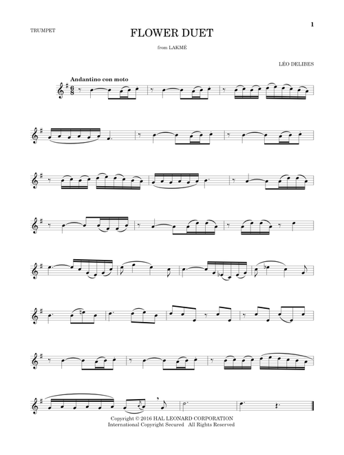 Flower Duet - Léo Delibes (Trumpet Solo)
