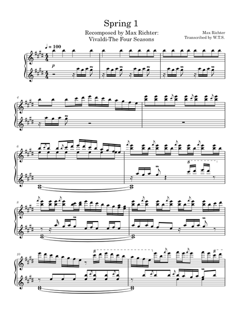 Spring 1 (Recomposed: Vivaldi's Four Seasons) – Max Richter