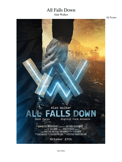 Alan Walker-All Falls Down ft. Noah Cyrus & Digital Farm Animals (Electronic cover)