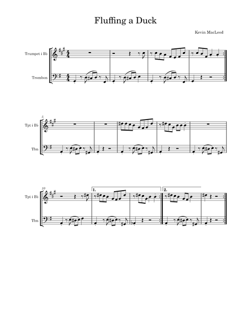 Fluffing A Duck – Kevin MacLeod