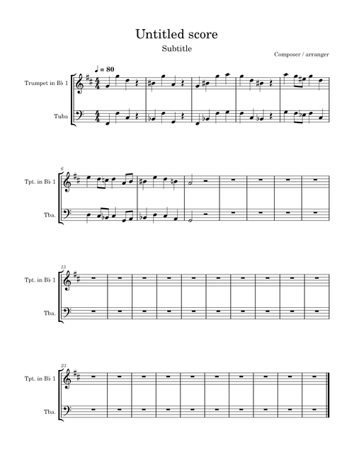 Untitled score