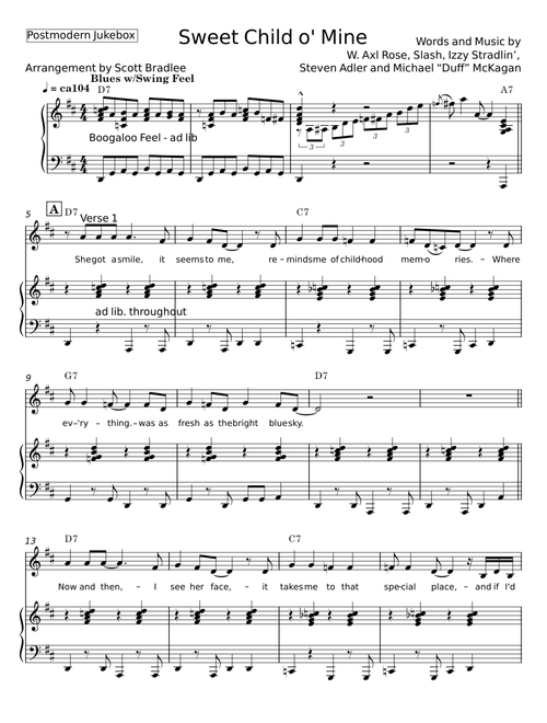 Sweet Child O' Mine - Guns N' Roses