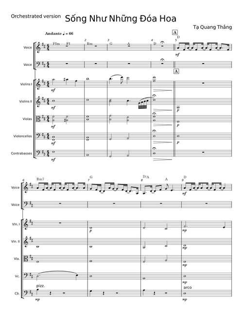 Sống Như Những Đoá Hoa - Tạ Quang Thắng