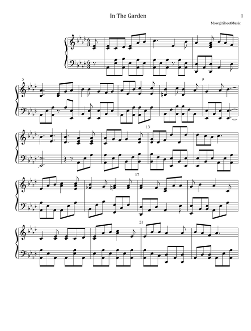 In The Garden (Arr. Lea McShan) - Unknown (Piano Solo)