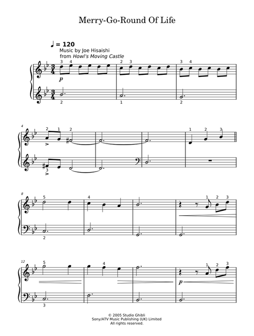Merry-Go-Round Of Life - Joe Hisaishi