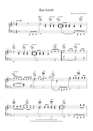 Eye Level (Van Der Valk Theme) Sheet music for Trombone, Euphonium ...