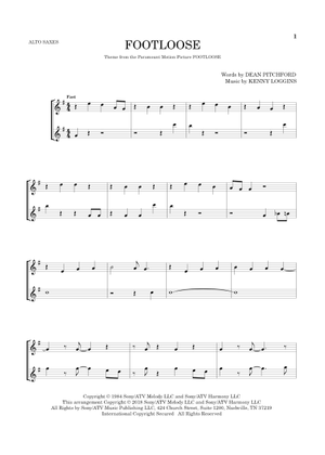 Footloose Sheet Music for Trombone, Euphonium, Tuba, Flute & more