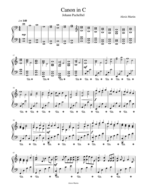 Canon in C - Johann Pachelbel