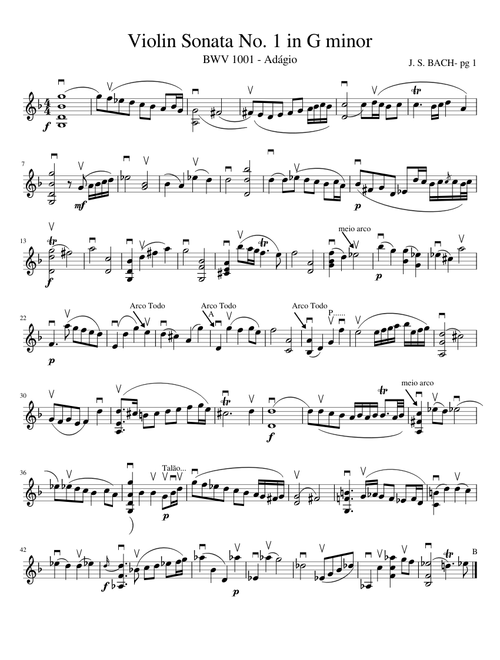 Violin Sonata No. 1 in G minor