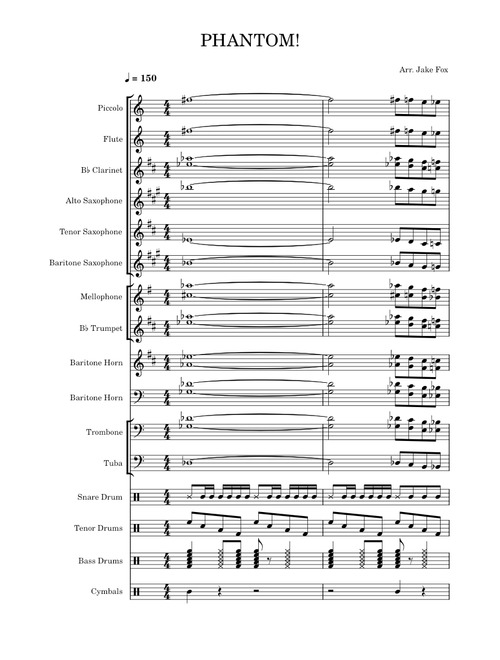 PHANTOM! Stand tune for Marching Band