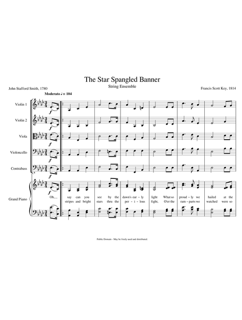 The Star Spangled Banner - String Ensemble