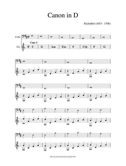 Pachelbel Canon in D