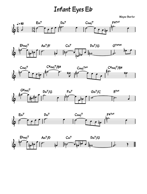 Jazz melody – Misc Infanteyes Eb