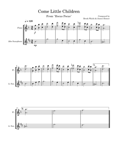 Come Little Children – James Horner Come Little Children (Hocus Pocus)