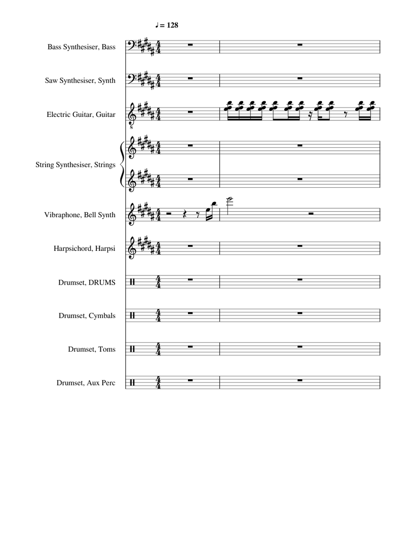 YngwieMalmsteen,SeventhSign,bandscore楽譜 Gimme! Gimme! Gimme! (a Man After Midnight) by ABBA - Marching