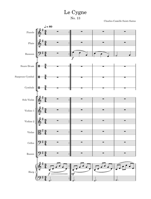 Charles-Camille Saint-Saëns - Le Cygne