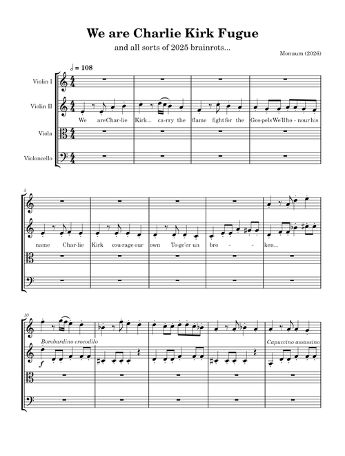 We are Charlie Kirk Fugue (2026) – Monuumax
