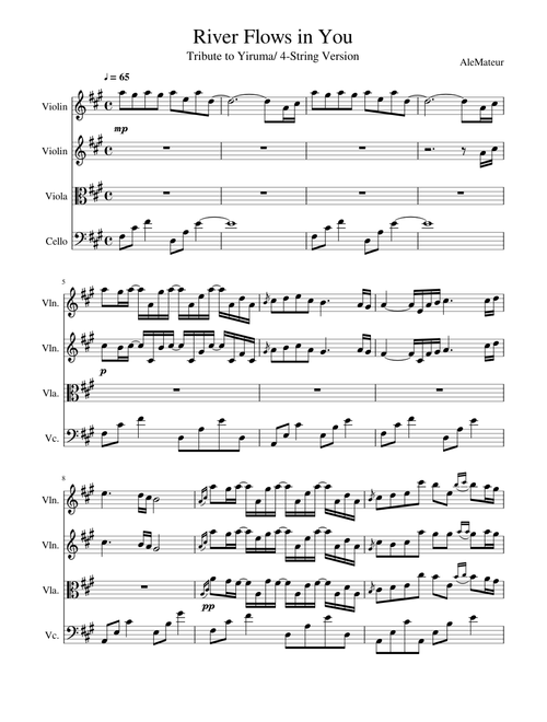 River Flows In You - Yiruma (4-String version)