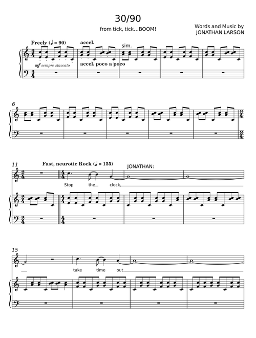 30/90 - Jonathan Larson