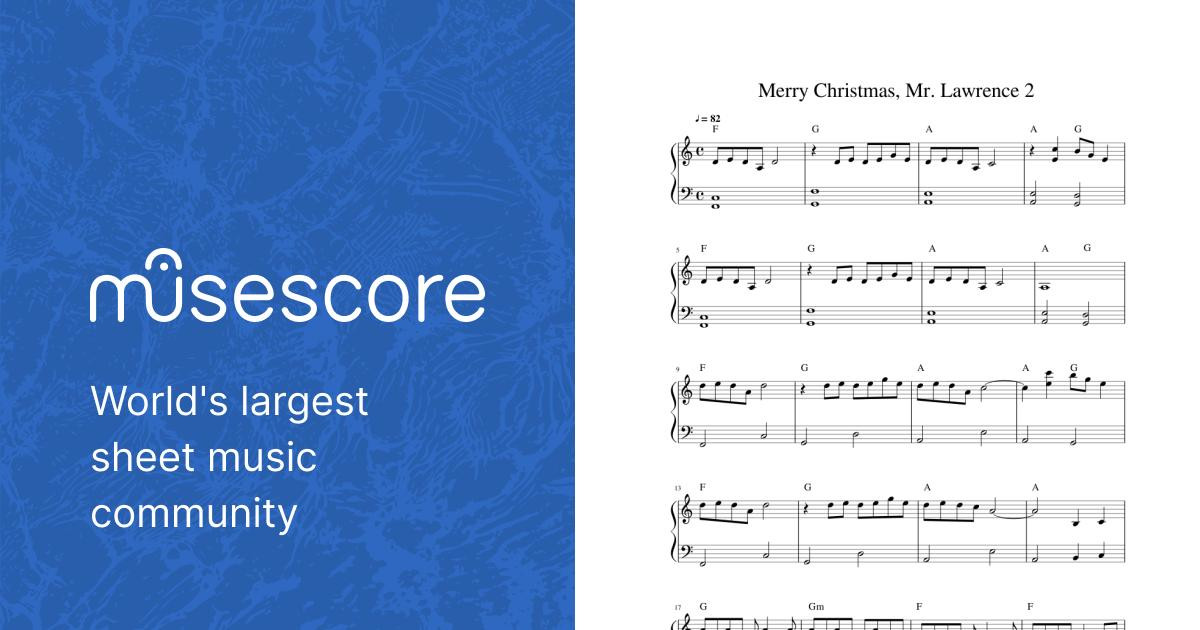 Merry Christmas, Mr. Lawrence 2 Sheet Music with Chords for Piano