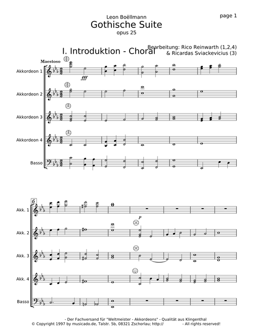 Gothische Suite - Léon Boëllmann