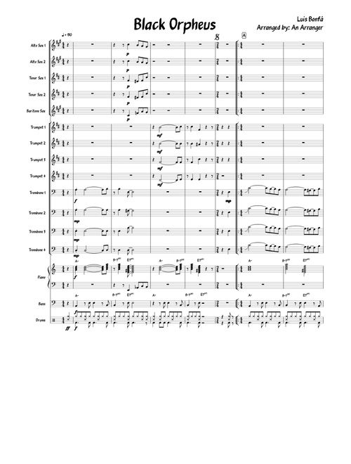 Black Orpheus - Arrangement for Big Band