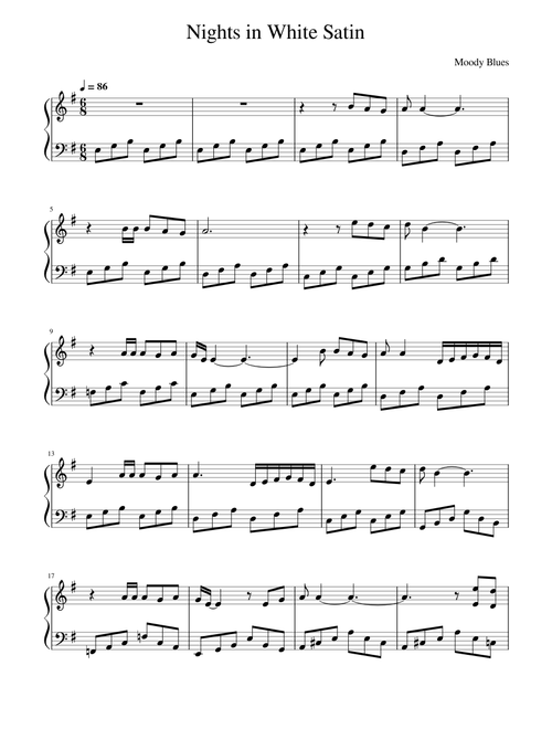 Nights in white satin – The Moody Blues