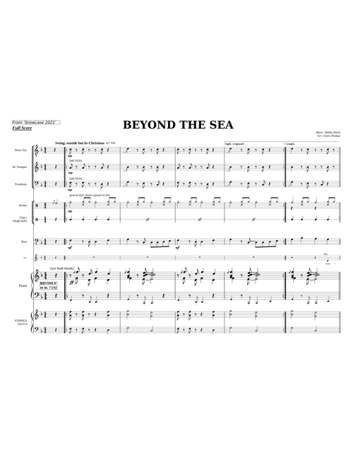 Beyond the Sea (Full Band/Vocal arrangement)