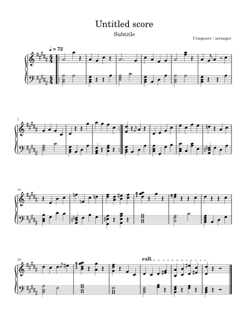 att43 sheet music arranged by enavpham