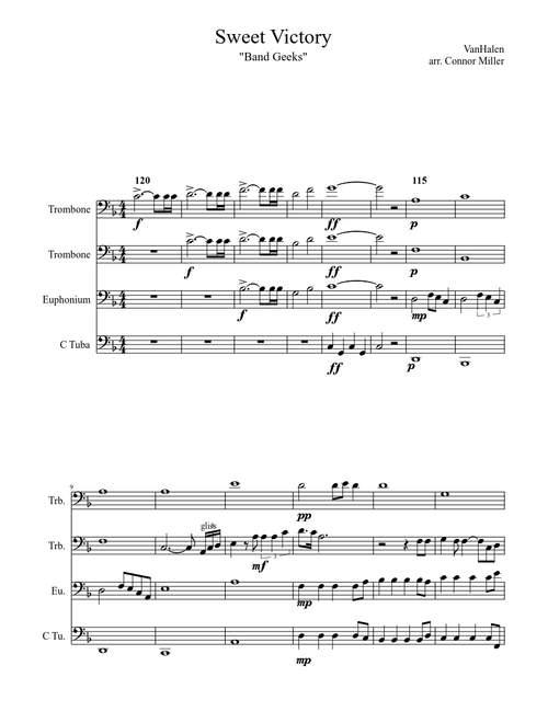 Sweet Victory (for Low Brass)