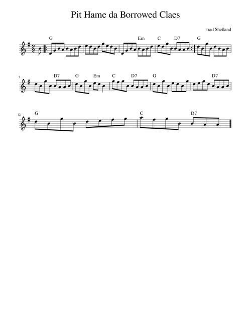 Traditional music - Pit Hame da Borrowed Claes
