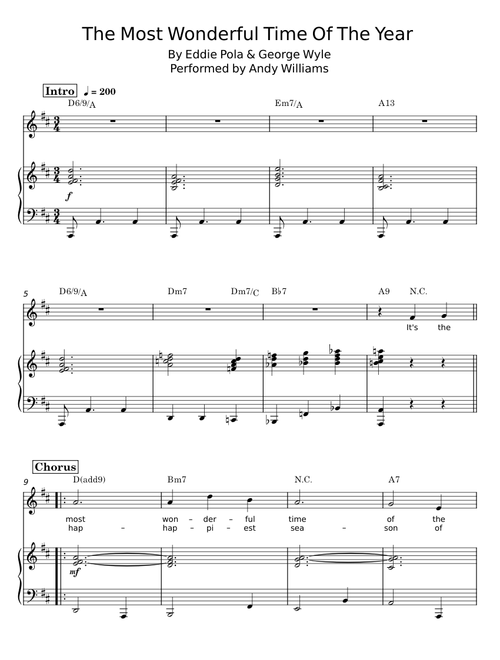 It's the Most Wonderful Time of the Year - Andy Williams
