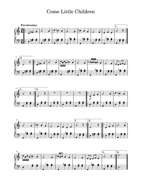 Come Little Children(waltz version)