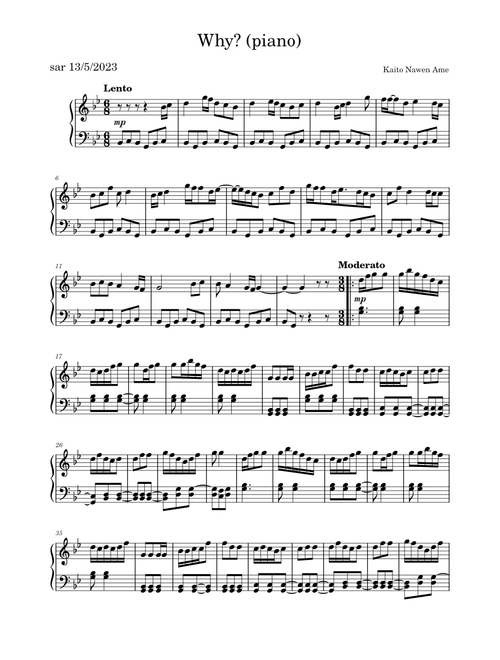 Album – Kaito Nawen Ame Why? |piano solo| Kaito Nawen Ame
