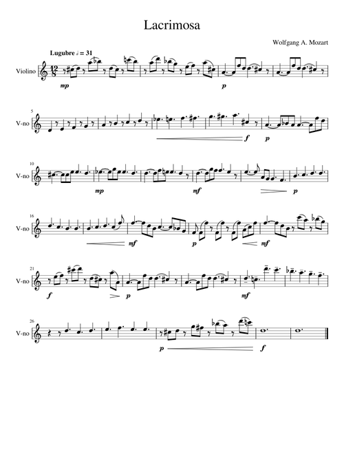 Lacrimosa W Mozart