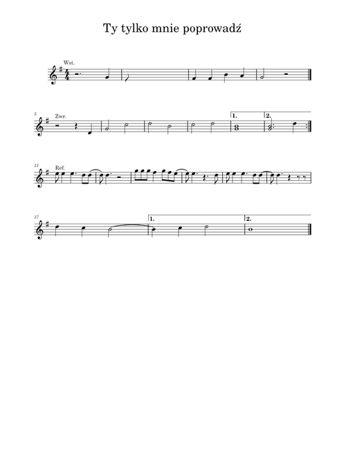 Ty tylko mnie poprowadz – Religious Song