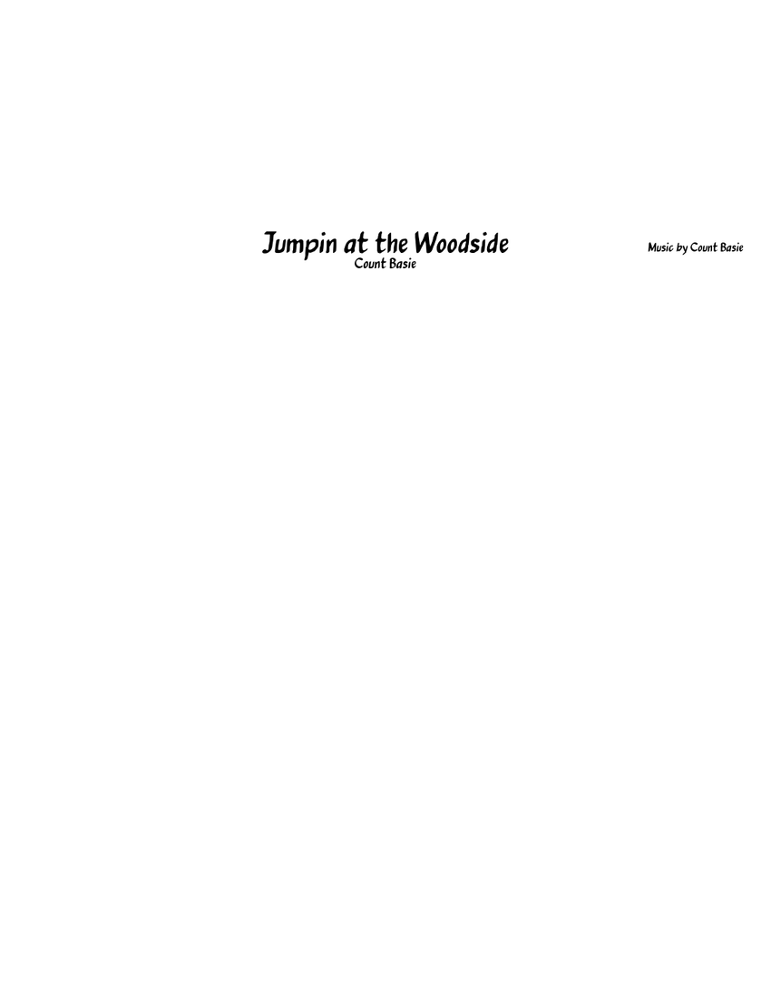 Jumpin' at the Woodside (Count Basie) - Full Big Band