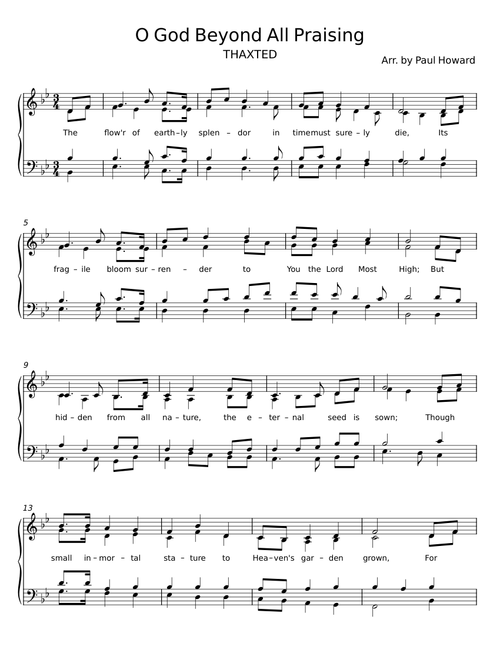 O God Beyond All Praising - Gustav Holst