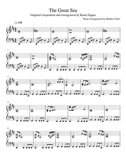 Wind Waker - The Great Sea (Piano)