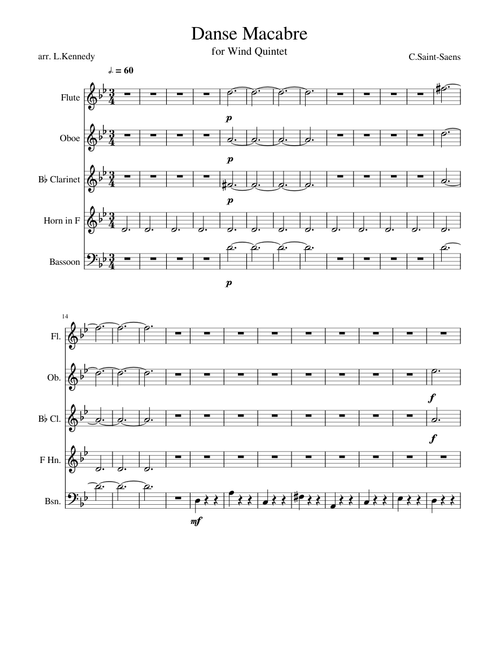 Danse Macabre for Wind Quintet