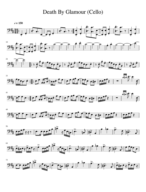 Death By Glamour - Undertale (Cello)