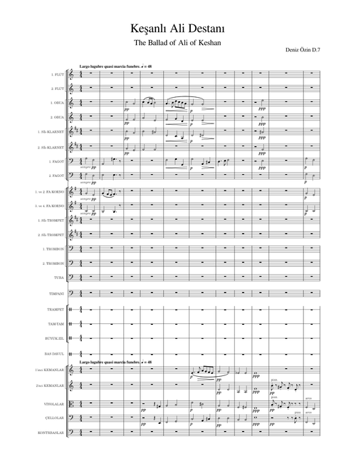 The Ballad of Ali of Keshan Fantasia Overture D.7