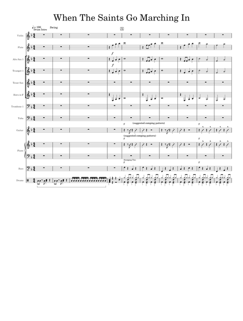 When the saints go marching in – Misc Traditional