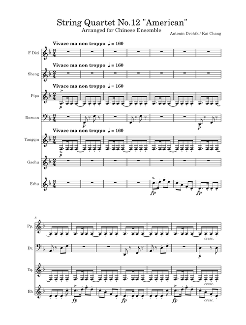 String Quartet No.12, Op.96 (“American”) – Antonín Dvořák