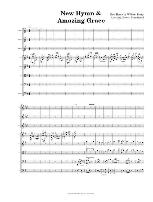 New Hymn & Amazing Grace for Bagpipes & Orchestra - Traditional/William Berry