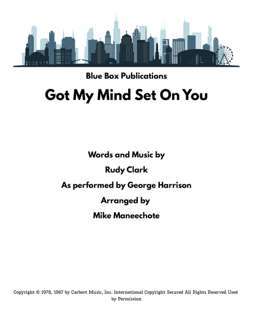 Got My Mind Set On You (Arr. Mike Maneechote) - George Harrison (Small Ensemble)